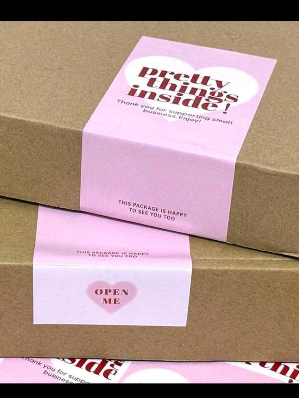 Pretty Things Inside Package Label. 50 Labels Included - Picture 3 of 5